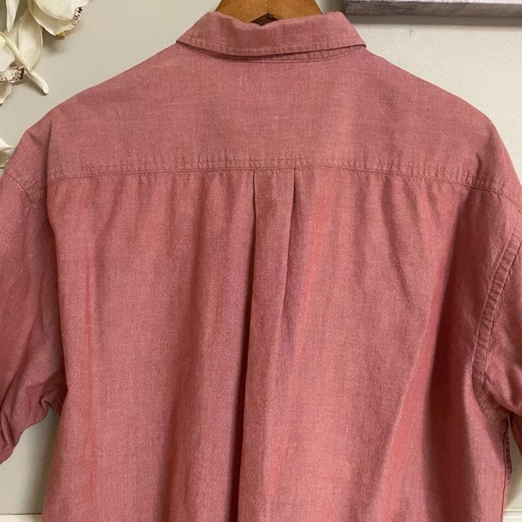 Men Cotton Button Down Short Sleeves Shirt Size XL - Picture 5 of 5